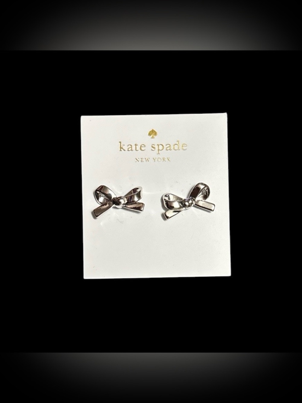 kate spade Silver Bow Stud Earrings